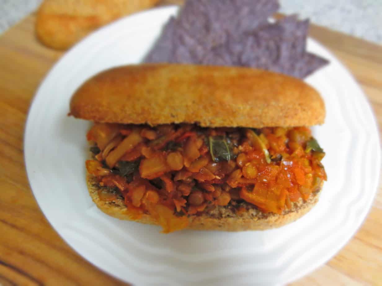 Pineapple Lentil Sloppy Joes