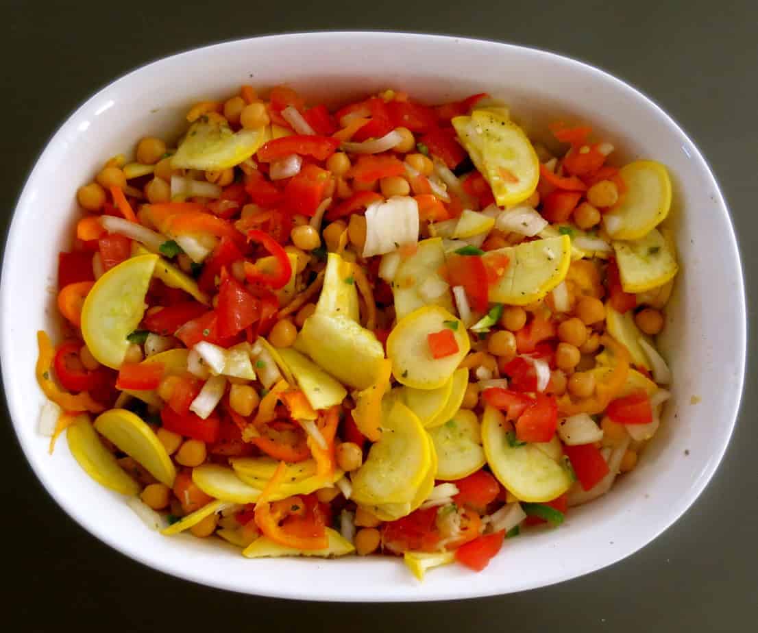 Baked Chickpea Ratatouille