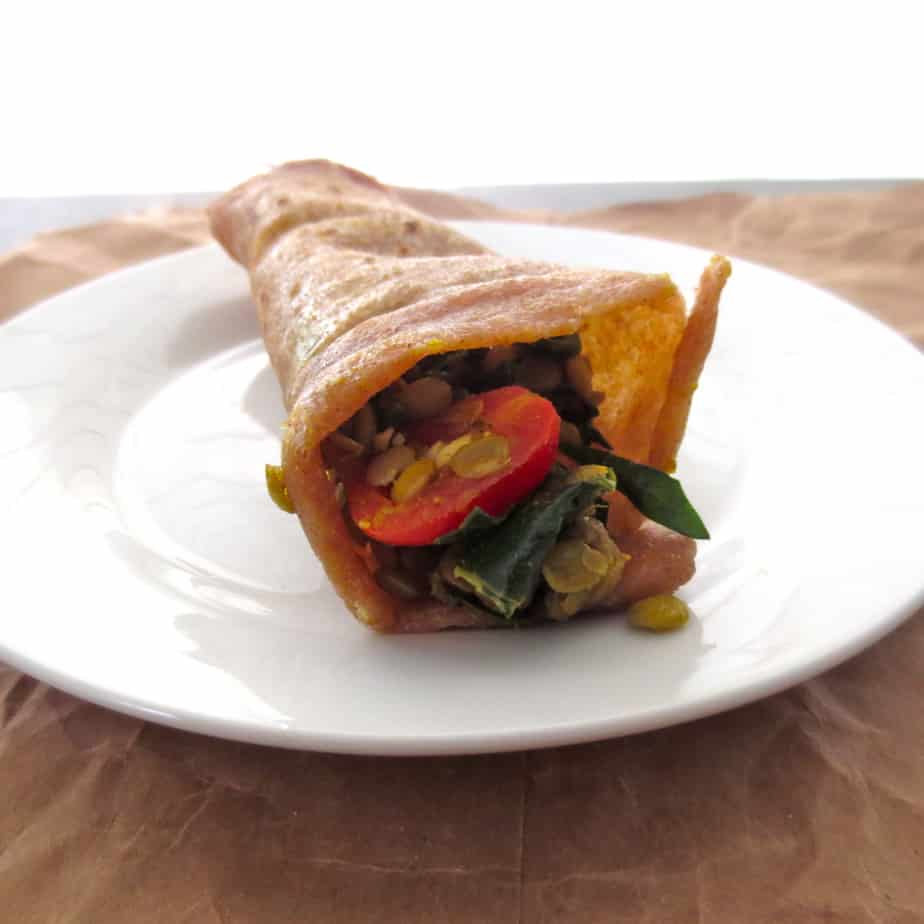 Lentil Curry Wrap