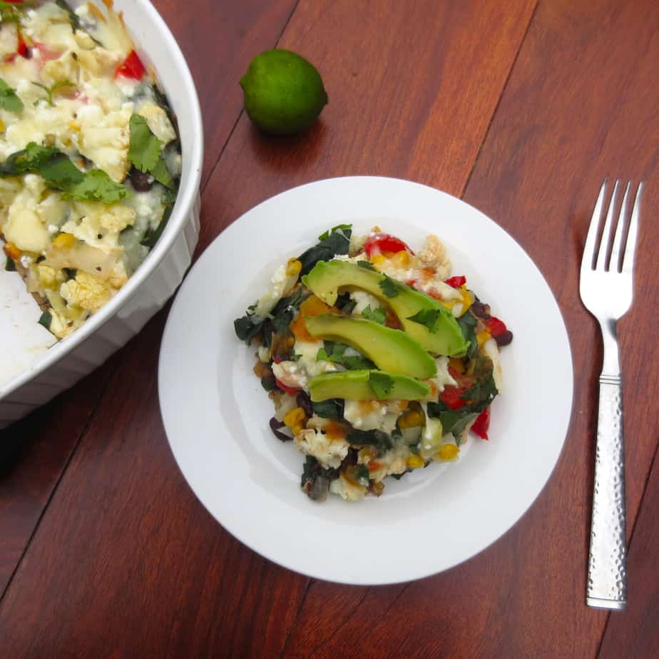 Easy Vegetarian Mexican Casserole