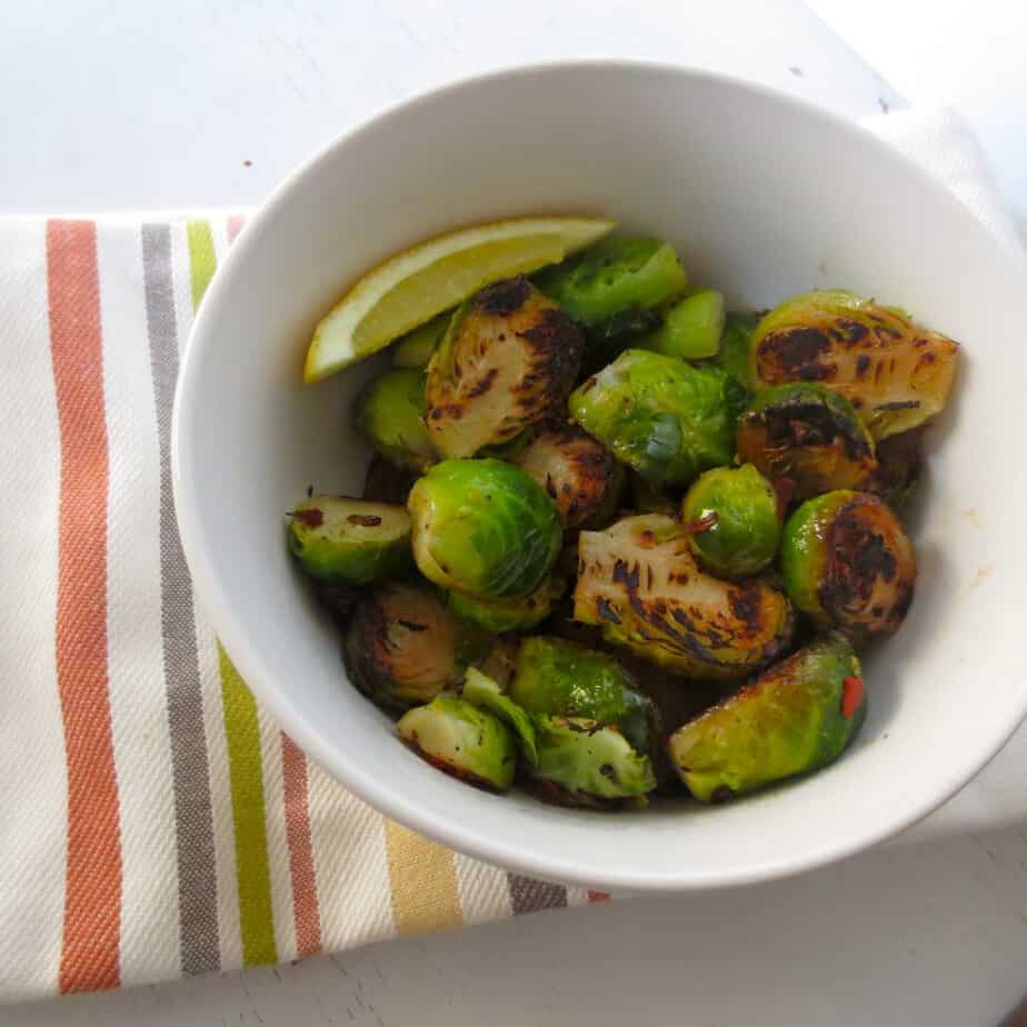 Stove Top Lemon Brussels Sprouts