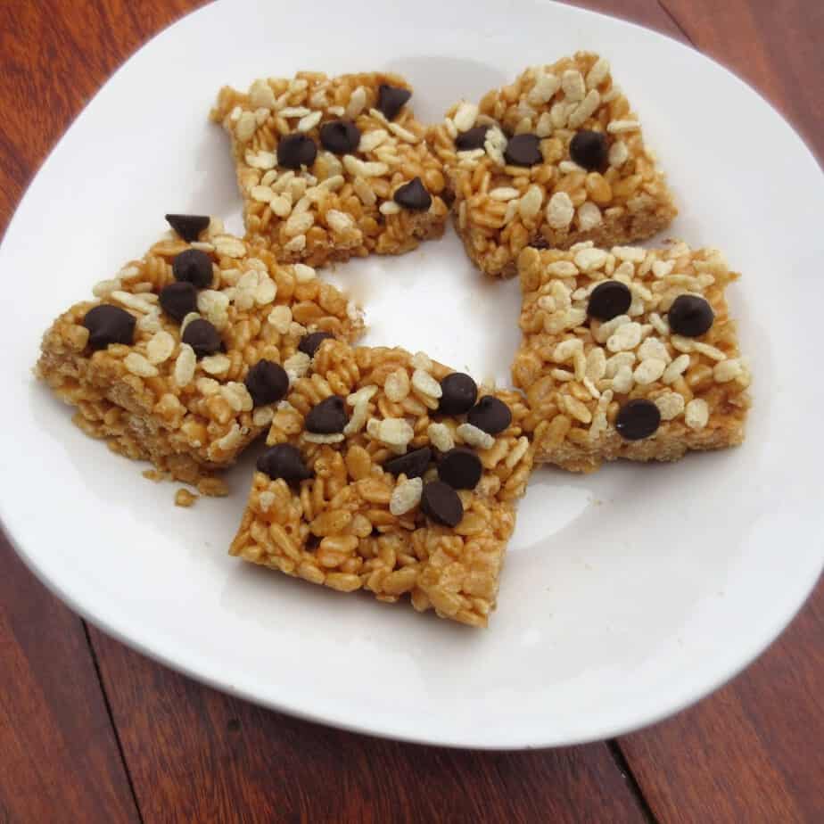 Peanut Butter Honey Brown Rice Crispy Treats