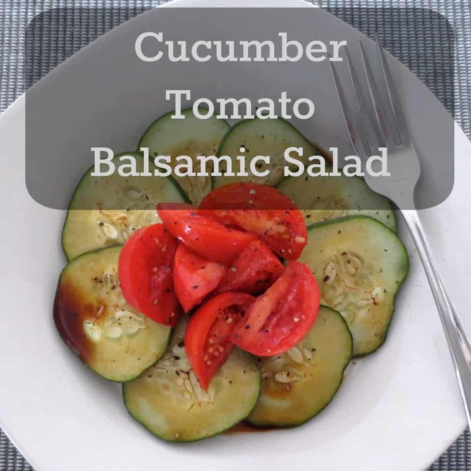 Cucumber Tomato Balsamic Salad