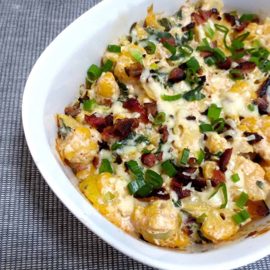 Loaded Baked Cauliflower Casserole | Frugal Nutrition