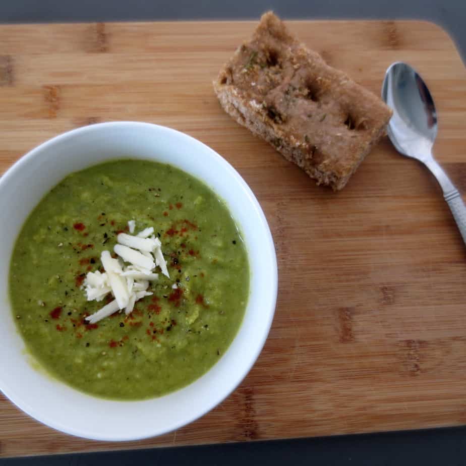 Broccoli Kale White Cheddar Soup