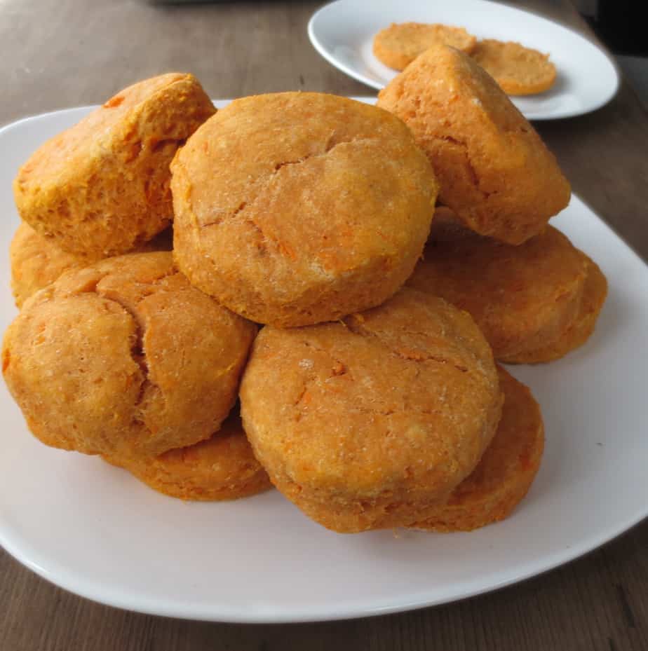 100% Whole Wheat Sweet Potato Biscuits