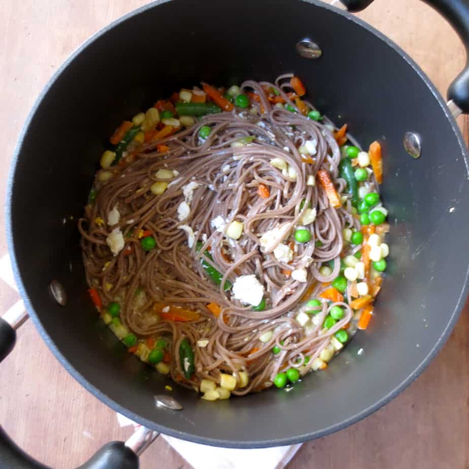 Pot of Soba Soup