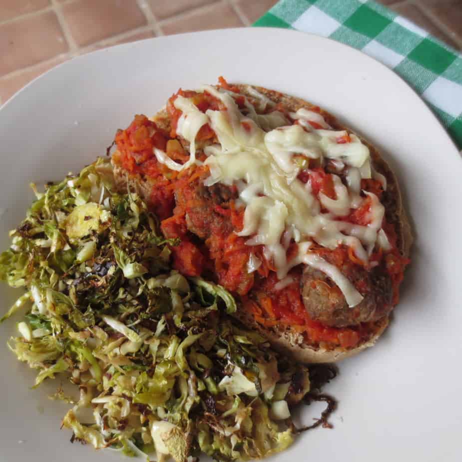 Meatball Sub & Brussels Sprouts