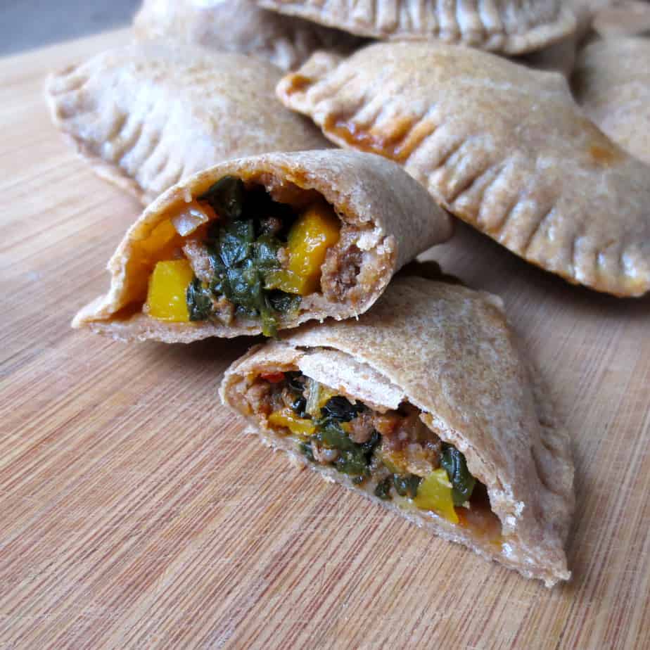 Easy Whole Wheat Beef & Butternut Empanadas with Kale #onthego #frugalnutrition #easylunch #realfoodlunch