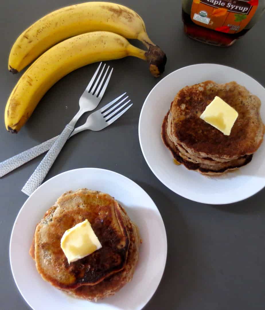 Whole Wheat Banana Pancakes