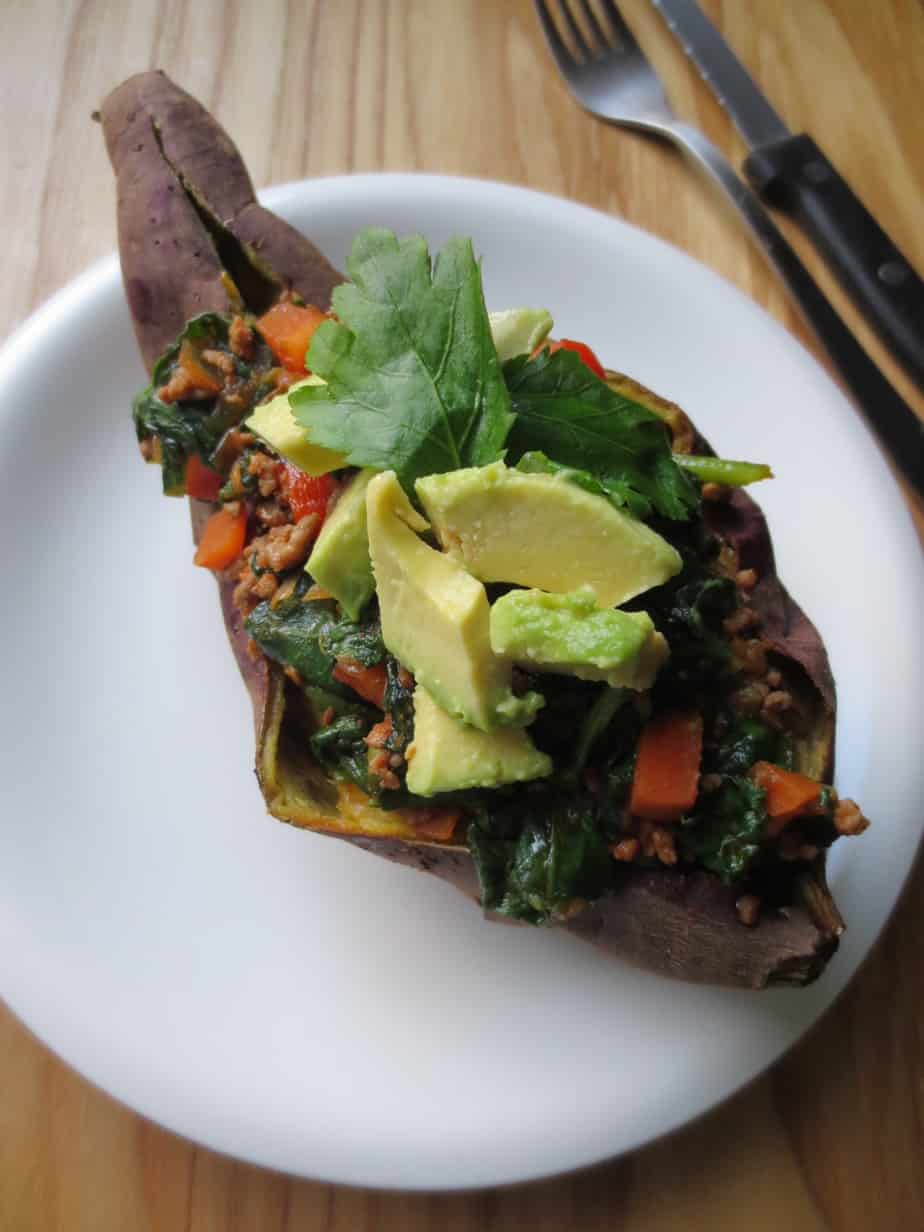 Taco Stuffed Sweet Potato - Paleo