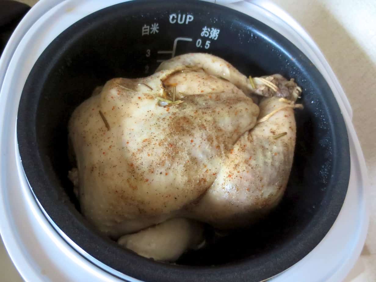 Whole Chicken in Rice Cooker