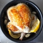 Roasted Chicken in a Rice Cooker - Sear the whole chicken on both sides before adding it to the rice cooker for better flavor! | Frugal Nutrition