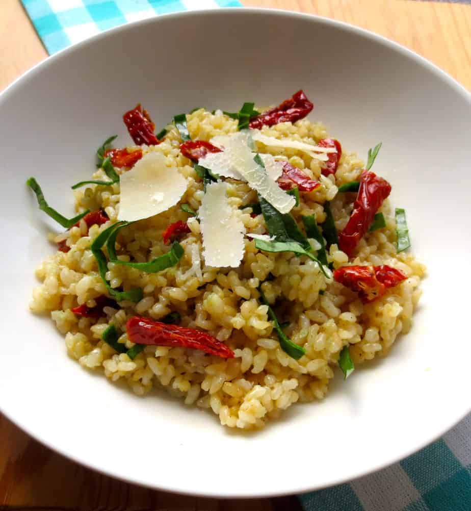 Easy Sides: Parmesan Garlic Rice with Sun Dried Tomatoes