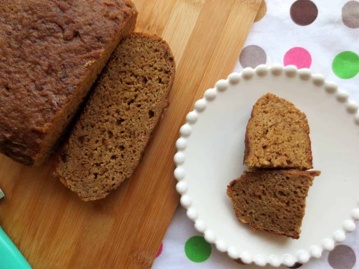 Whole Wheat Rice Cooker Banana Bread with Dried Plum Syrup