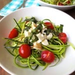 Easy Summer Salad Zucchini Noodle Caprese