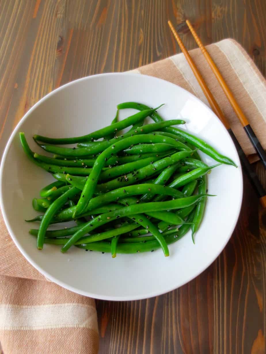 Sesame Steamed Green Beans