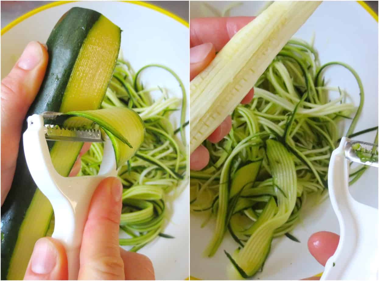 Easy Zucchini Noodles with Julienne Peeler