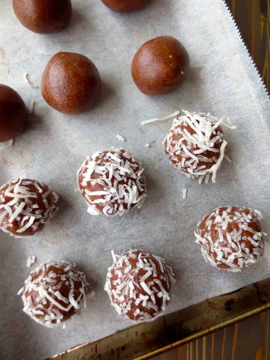 Coconut Peanut Butter Bites - Like chocolate PB cups!