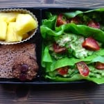 Real Food Bento Box: Chicken Avocado Lettuce Wraps