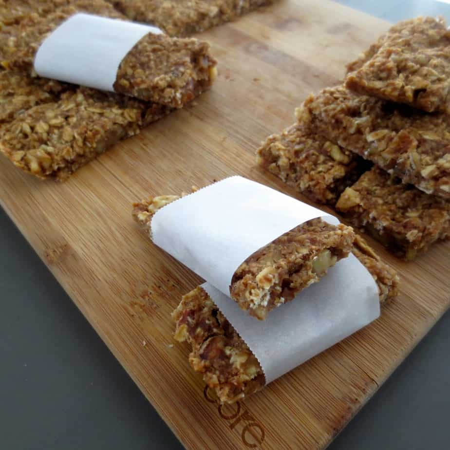 Old Banana Walnut Oat Bars