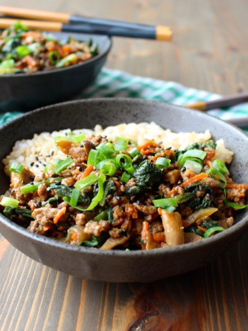 Veggie-Packed Ginger Ground Pork Stir-Fry | Frugal Nutrition #easy #dinner