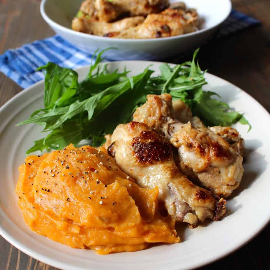 Stovetop Coconut Chicken with Carrot Potato Puree | Frugal Nutrition