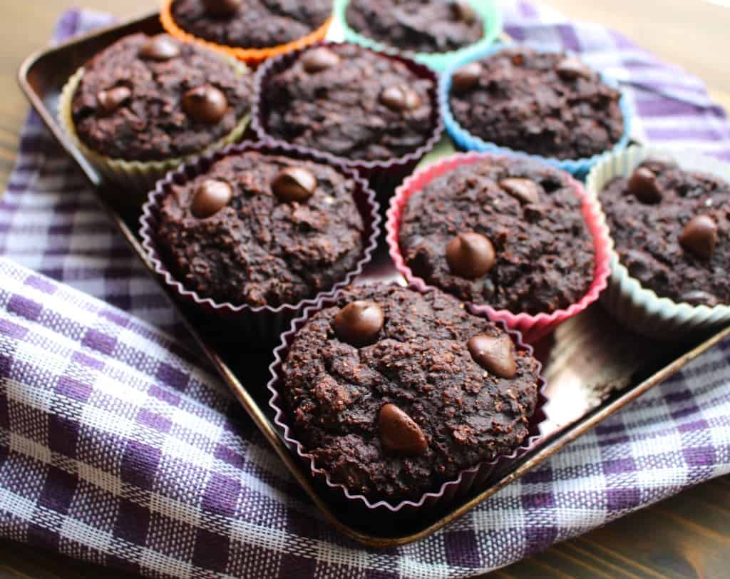 Chocolate Banana Muffins with Date Syrup | Frugal Nutrition