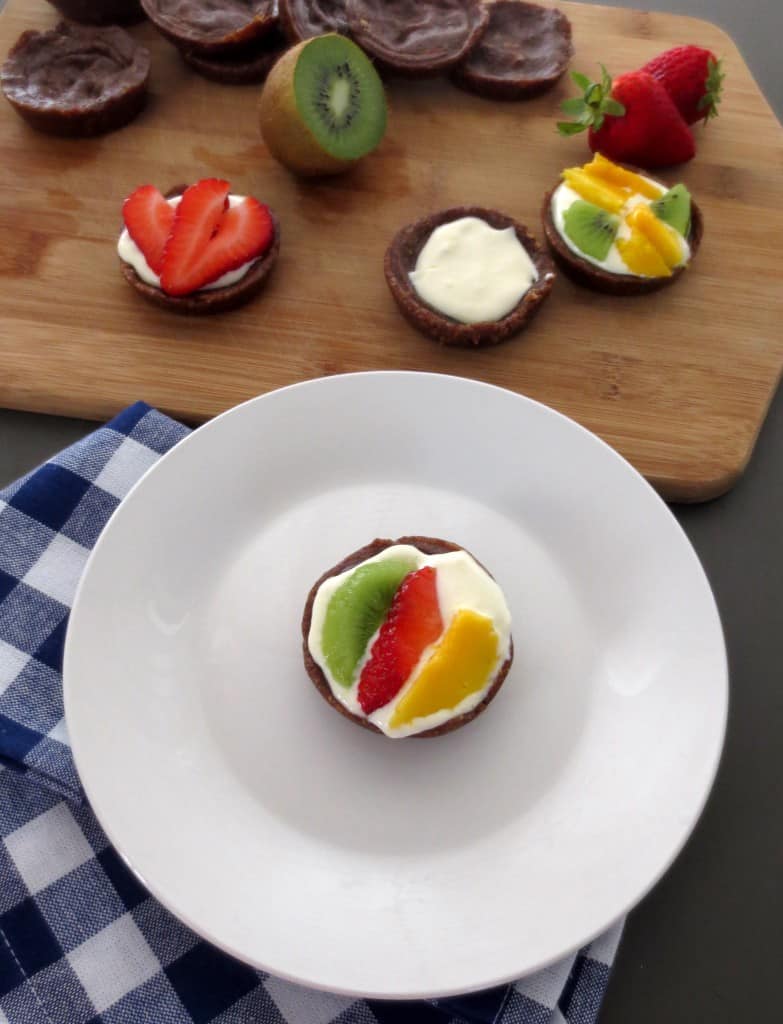 Fruit Tarts with Maple Cream Cheese Frosting