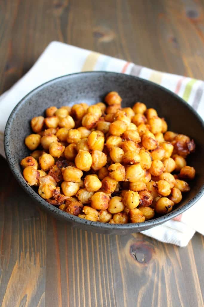 Salty Roasted Chickpeas | Frugal Nutrition #vegan #vegetarian