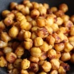 Salty & Spicy Roasted Chickpeas | Frugal Nutrition