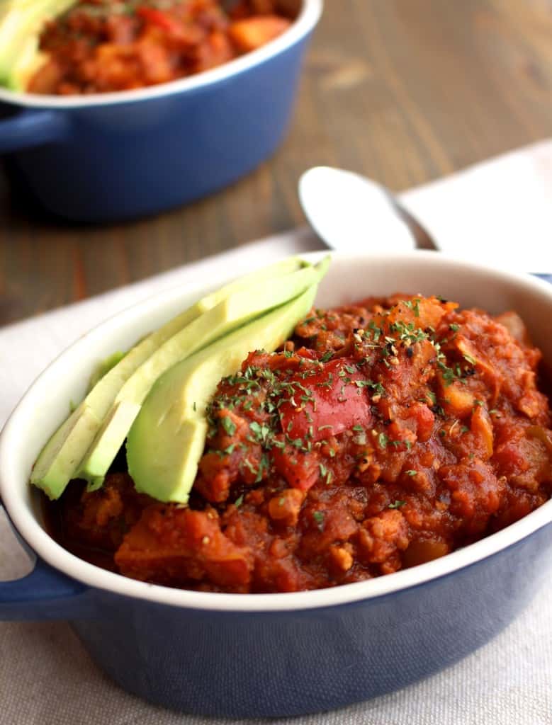 Stovetop Sweet Potato Turkey Chili (paleo) | Frugal Nutrition