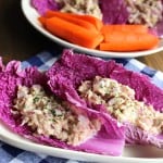 No Mayo Tuna Fish Salad Cabbage Wraps | Frugal Nutrition
