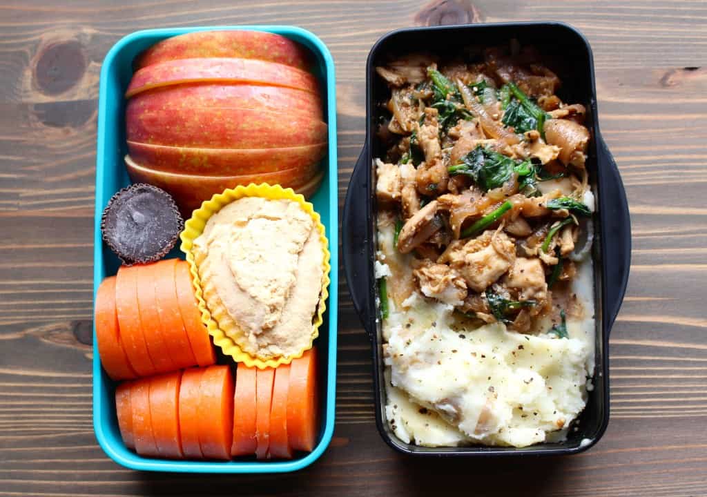 Chicken-Fig-Onion Saute Lunchbox Meal Prep | Frugal Nutrition