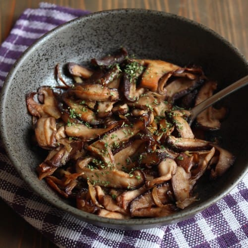 Garlic Butter Mushrooms with Soy Sauce | Frugal Nutrition