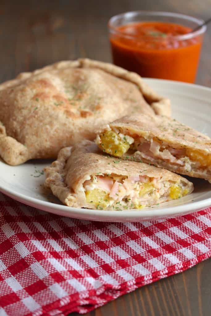 Ham & Pineapple Calzones | Frugal Nutrition