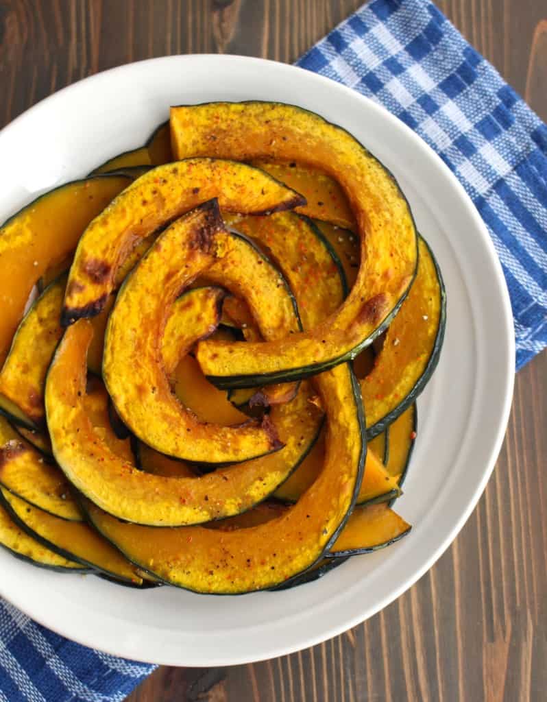 Roasted Kabocha Squash (Japanese Pumpkin) | Frugal Nutrition #kabocha #pumpkin #roastedveggies