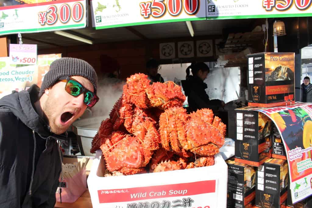 Massive Snow Crabs at the Sapporo Snow Festival