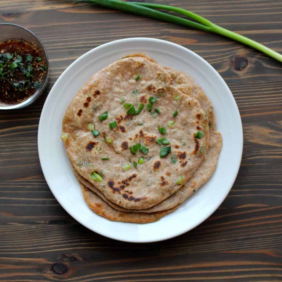 Whole Wheat Scallion Pancakes #homemade #bread #chinesepancakes | Frugal Nutrition