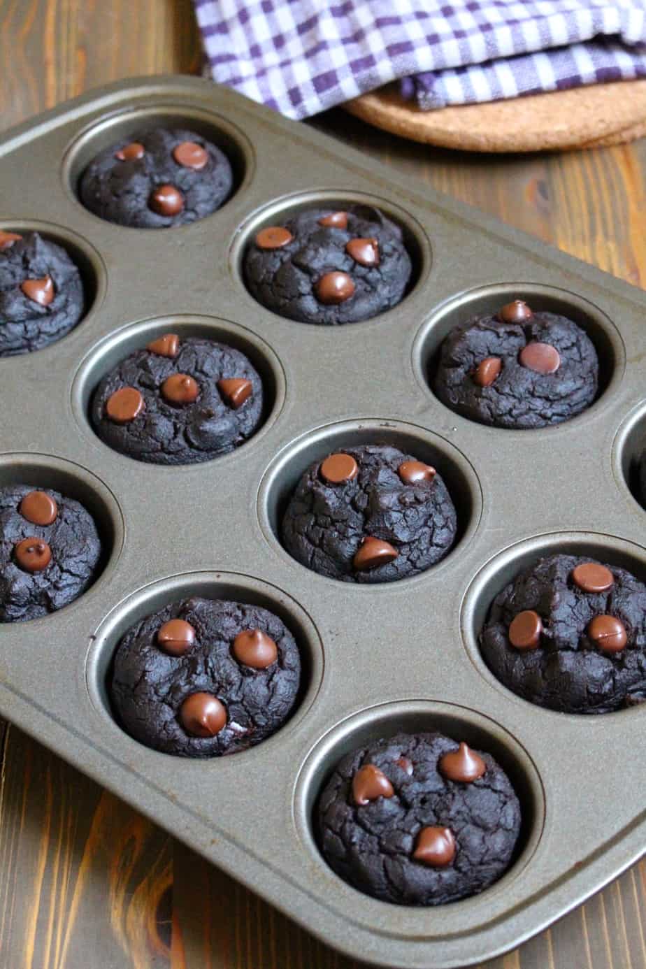 Blender Plantain Brownies in Muffin Tin | Frugal Nutrition #plantains #paleo #glutenfree #dessert