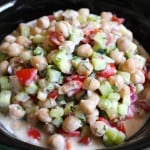 Easy Chickpea Tzatziki Salad | Frugal Nutrition