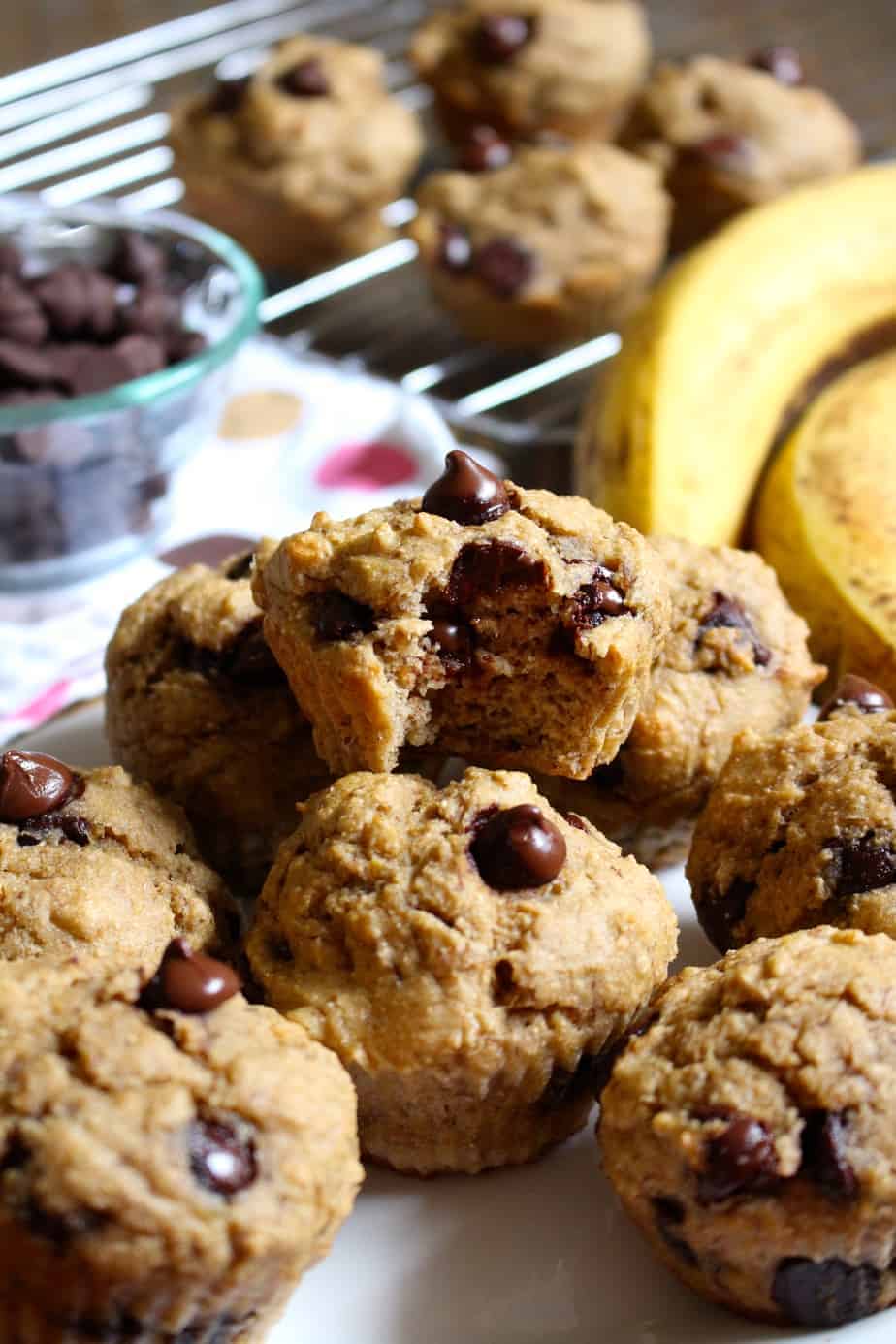 Chocolate Chip Banana Muffins | frugalnutrition.com