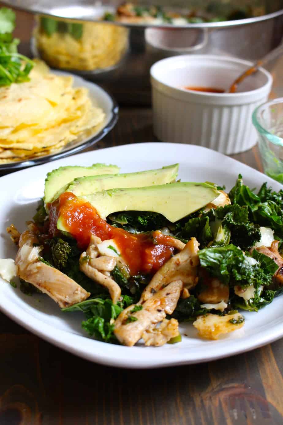Jalapeño Chicken Skillet - Flavorful Chicken & Jalapeño with Kale #easy #dinner | Frugal Nutrition
