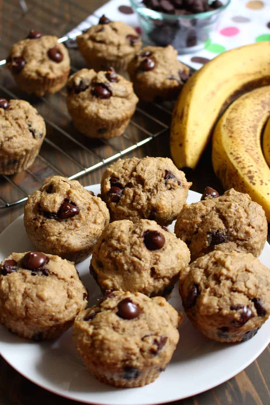 Naturally Sweetened Chocolate Banana Muffins with Applesauce | Frugal Nutrition