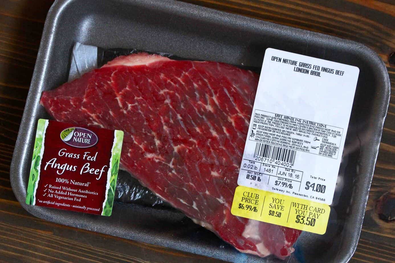 Open Nature London Broil - Half a Pound