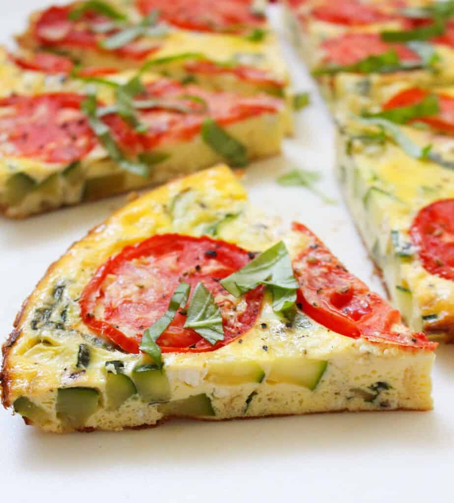 Squash and Garlic-Herb Cheese Frittata Recipe