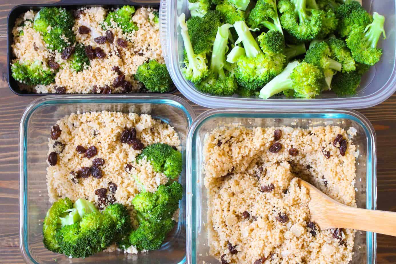 Spiced Couscous & Raisins Meal Prep | Frugal Nutrition #mealprep