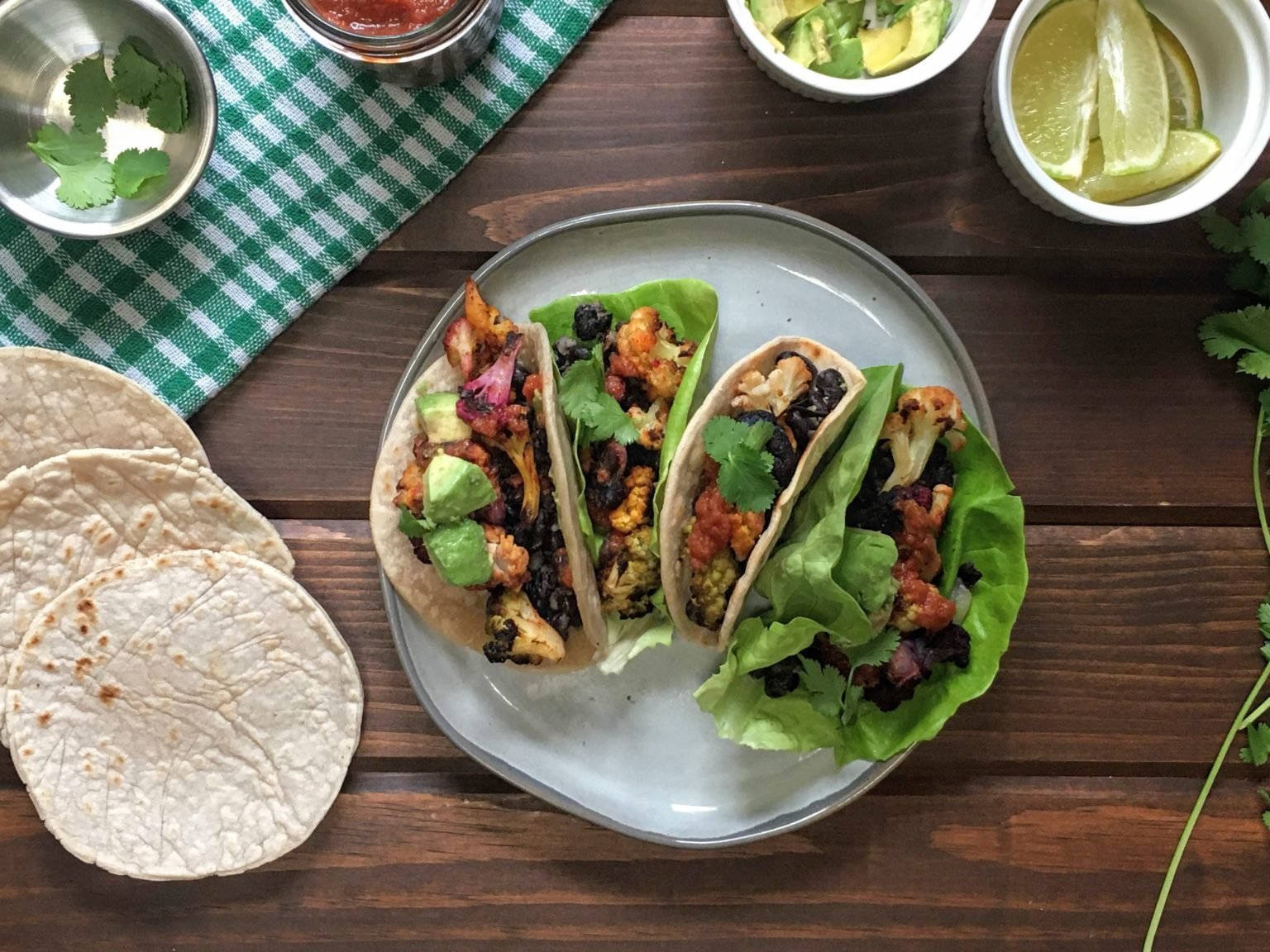 Vegan Cauliflower & Black Bean Tacos Frugal Nutrition