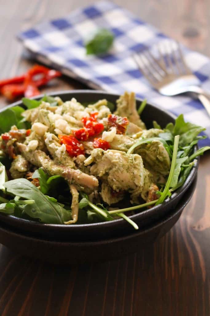 Chicken Salad with Creamy Basil-Feta Dressing | Frugal Nutrition