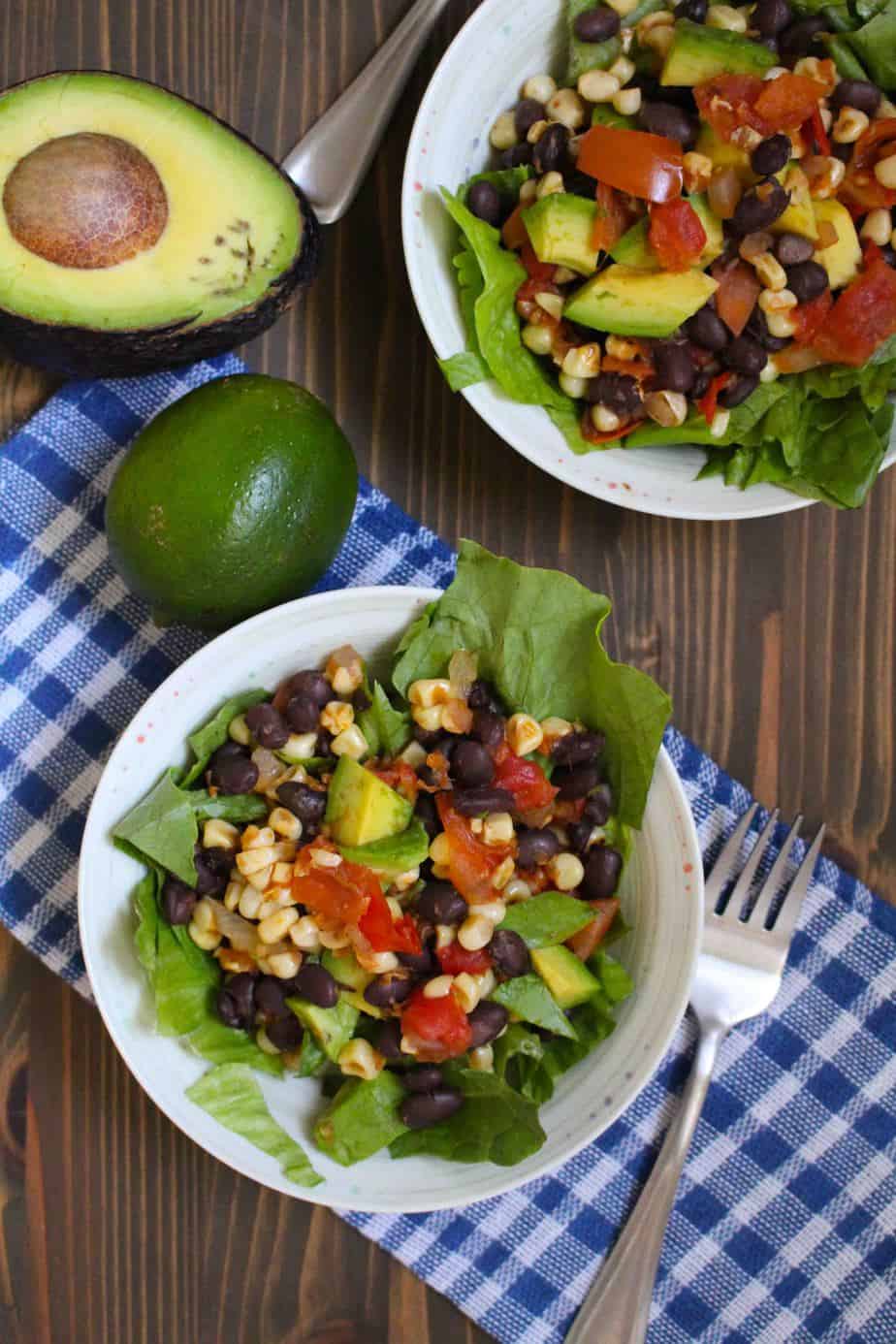 Pan Roasted Corn and Tomato Salad | Frugal Nutrition #budgetdinners